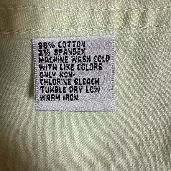 Talbots Stretch Denim Jacket - pale green lime Size 12 - Picture 3 of 8
